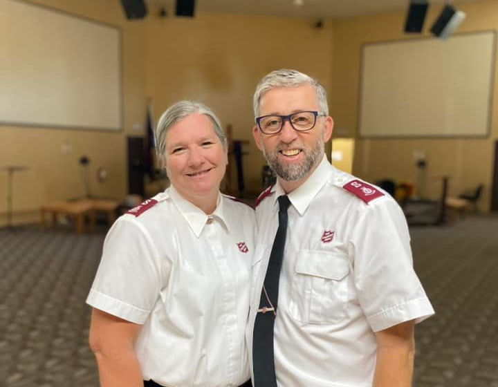 Majors Glynden Cross and Diane Cross