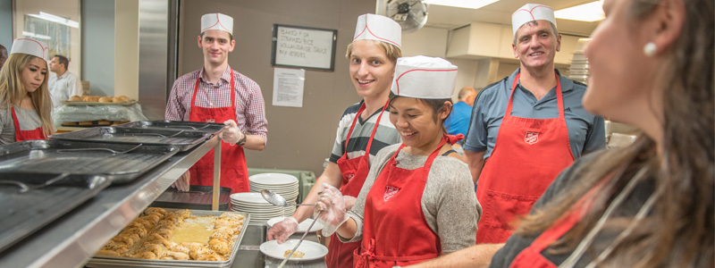 A group of volunteers